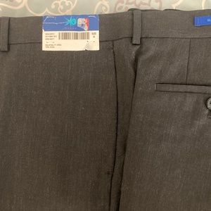 Men’s dress wool slacks unhemmed slim fit